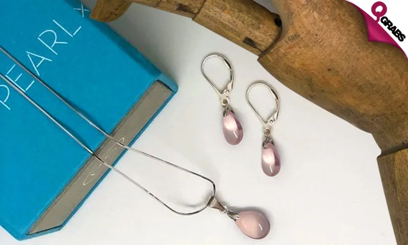Precious Stones Pendant & Earrings!